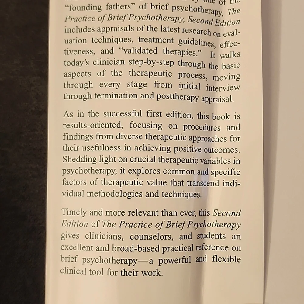 The Practice of‎ Brief Psychotherapy